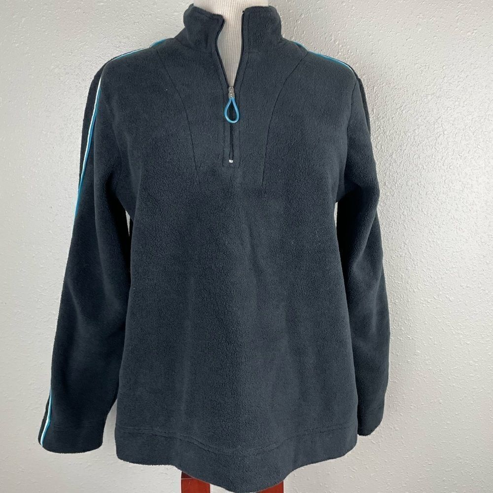 Liz & Co. Matching Quarter Zip Pullover Fleece and Sweatpants Size M EUC